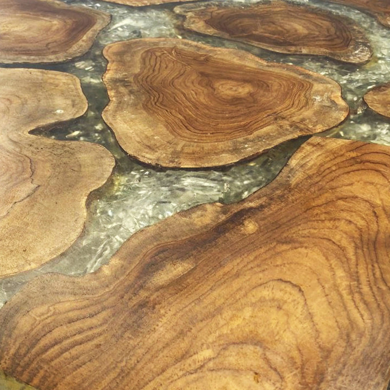 Cargue la imagen en el visor de la galería, Mesa De Centro de Madera Teca Color Natural GLAZE STAINLEGS- 131295.03 CasaEaster