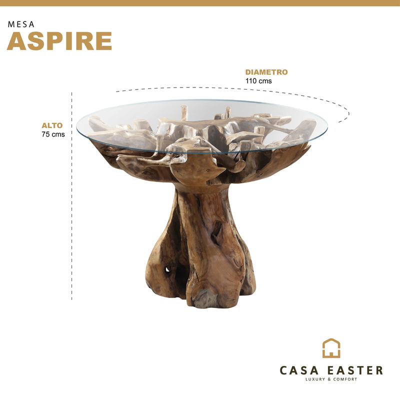 Cargue la imagen en el visor de la galería, Mesa De Centro de Madera teca Color Natural ASPIRE-131089 CasaEaster