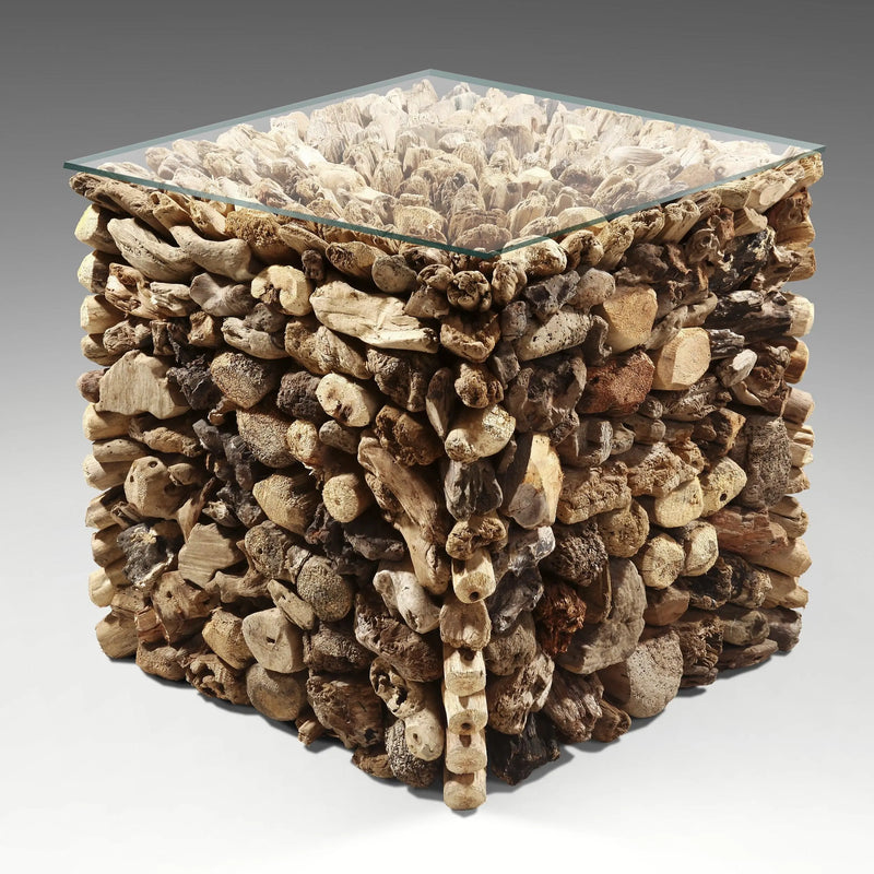 Cargue la imagen en el visor de la galería, Mesa De Centro en Cudo de Madera de Mangle Color Natural BAKAU-131039 CasaEaster