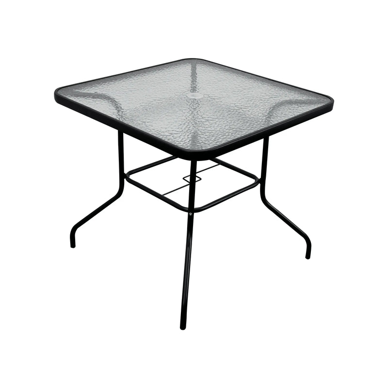 Cargue la imagen en el visor de la galería, Mesa De Cristal cuadrada 80x80 para exterior e interior YESSI -SH1108