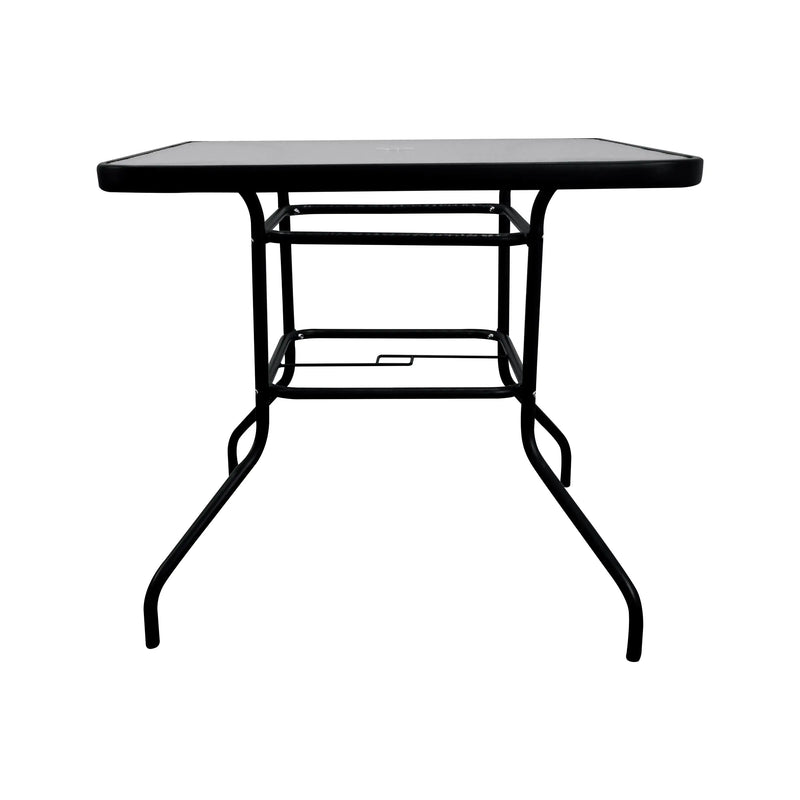 Cargue la imagen en el visor de la galería, Mesa De Cristal cuadrada 80x80 para exterior e interior YESSI -SH1108