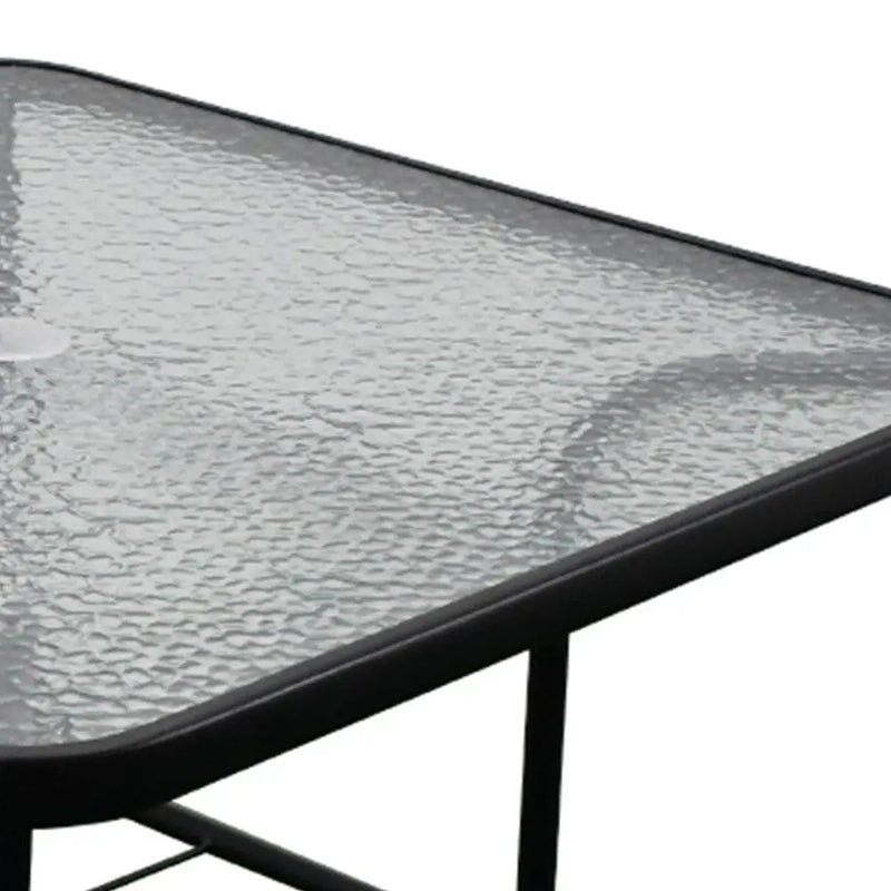 Cargue la imagen en el visor de la galería, Mesa De Cristal cuadrada 80x80 para exterior e interior YESSI -SH1108