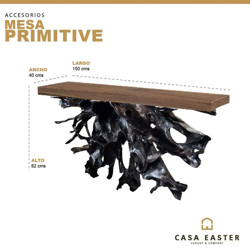 Cargue la imagen en el visor de la galería, Mesa De Recibidor 1.5 M Color Carbon PRIMITIVE-134301