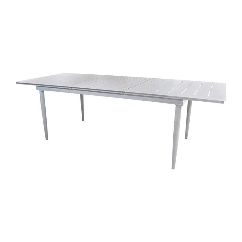 Cargue la imagen en el visor de la galería, Mesa Expandible 1.8 M /2.44 M de Comedor para interior y exterior de Aluminio Color Blanco SUMAYA - 48579