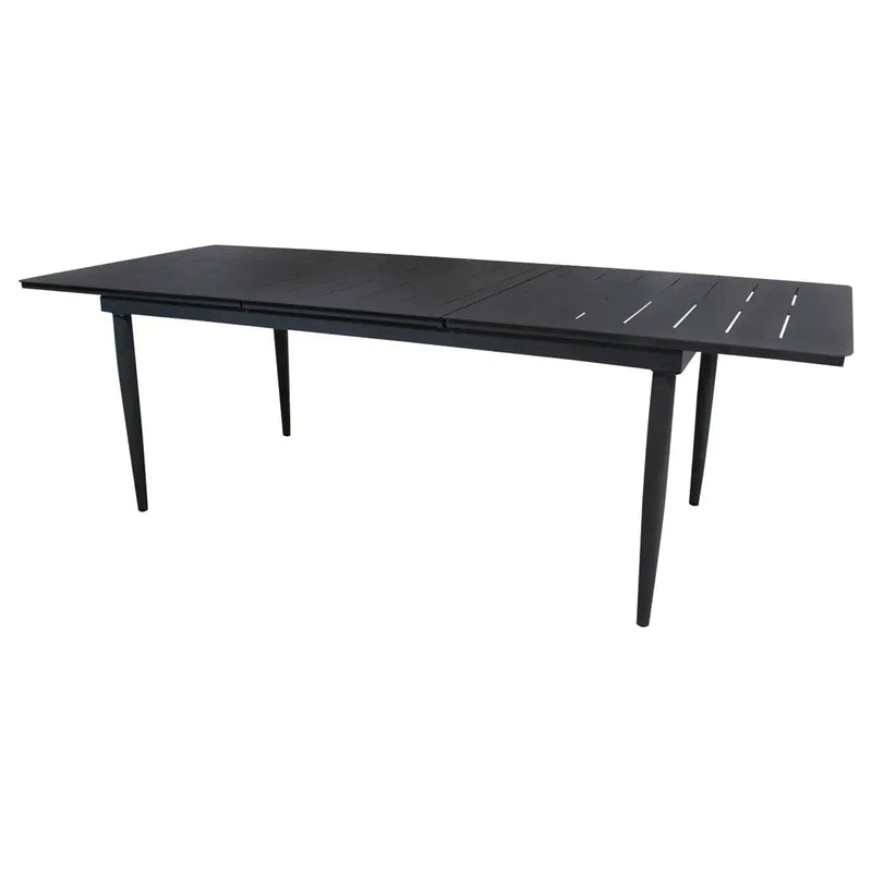 Cargue la imagen en el visor de la galería, Mesa Expandible 1.8 M / 2.44 M de Comedor para interior y exterior de Aluminio Color Carbon SUMAYA- 44805T2