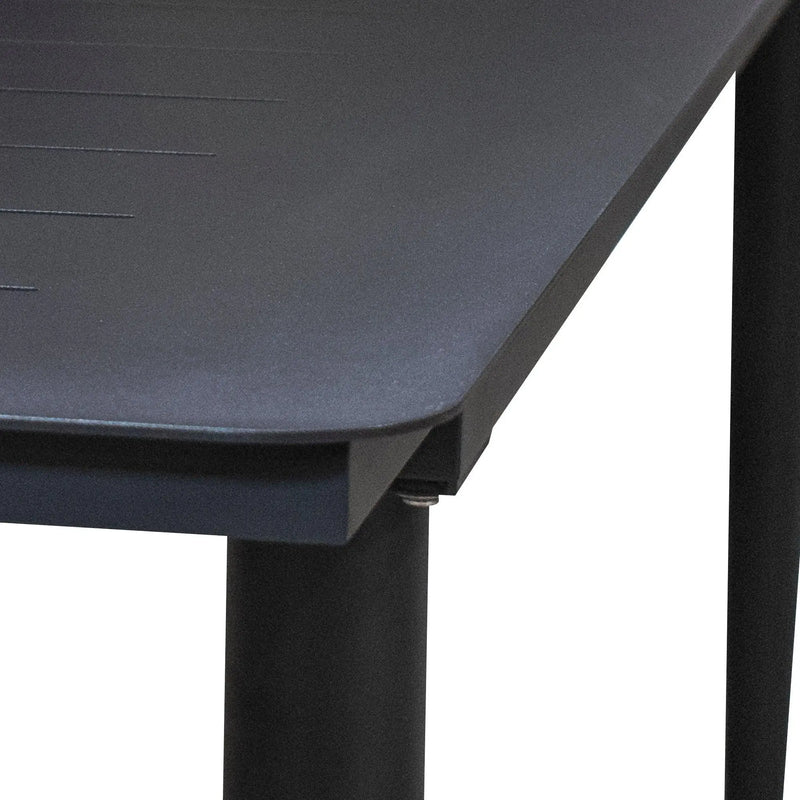 Cargue la imagen en el visor de la galería, Mesa Expandible 1.8 M / 2.44 M de Comedor para interior y exterior de Aluminio Color Carbon SUMAYA- 44805T2