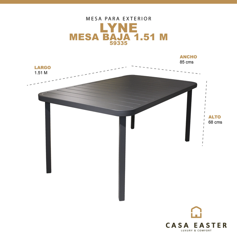 Cargue la imagen en el visor de la galería, Mesa Lyne Baja 1.51x85-59335 CasaEaster