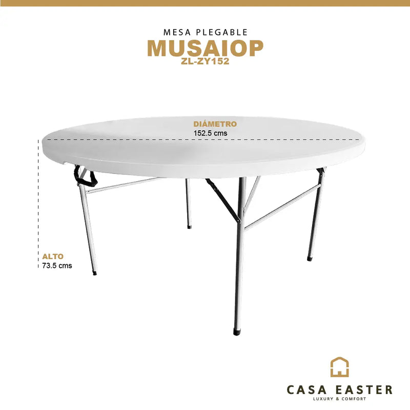 Cargue la imagen en el visor de la galería, Mesa Plegable de Plástico Para Exterior e Interior MUSAIOP-ZL-ZY152 CasaEaster