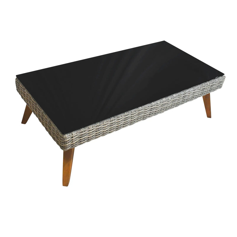Cargue la imagen en el visor de la galería, Mesa Triple de Centro estilo Rectangular de Rattan VITA- VTA-M120 CasaEaster