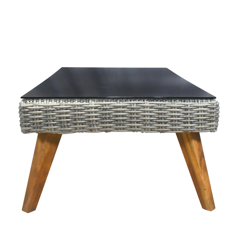 Cargue la imagen en el visor de la galería, Mesa Triple de Centro estilo Rectangular de Rattan VITA- VTA-M120 CasaEaster