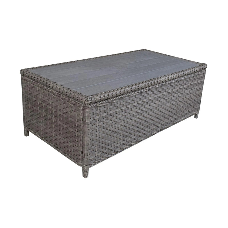 Cargue la imagen en el visor de la galería, Mesa de Centro de Rattan Color Carbon ROANNE-HUC-967- CasaEaster