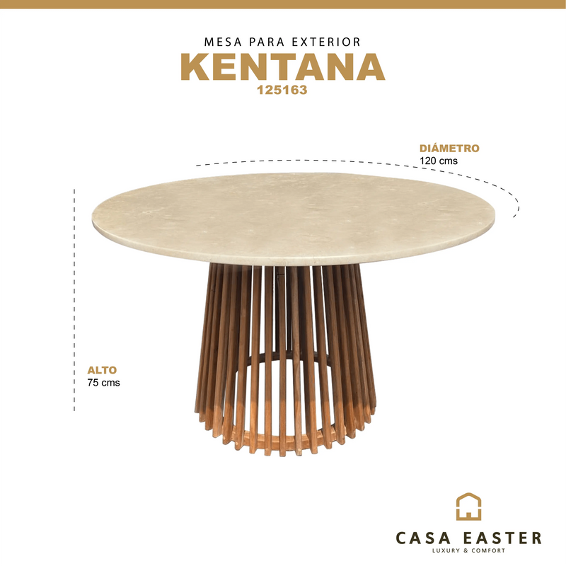 Cargue la imagen en el visor de la galería, Mesa de Comedor Color Natural KENTANA D.1.2 M- 125163