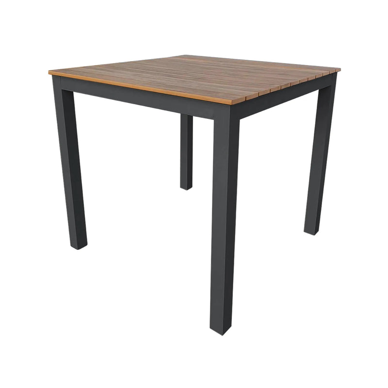 Cargue la imagen en el visor de la galería, Mesa de Comedor 80X80 de Aluminio Color Carbon SHAKED - 22060