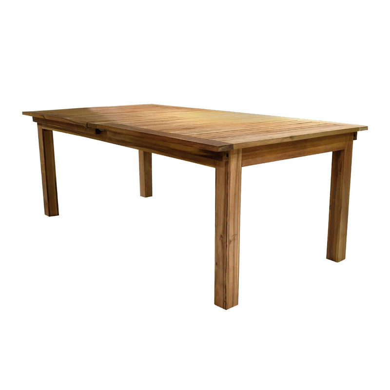 Cargue la imagen en el visor de la galería, Mesa de Comedor Rectangular 2.03 M de Madera Acacia Color natural ALAGON -HUC