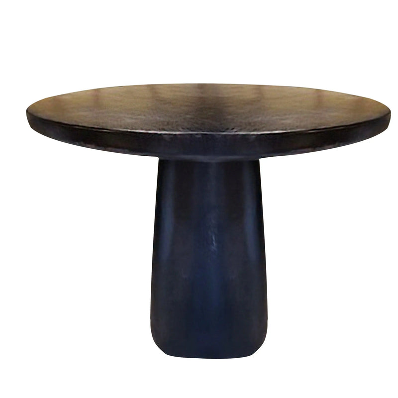 Cargue la imagen en el visor de la galería, Mesa de Comedor estilo redonda 1.2 M de Madera Teca Color Negra DOHA-134447