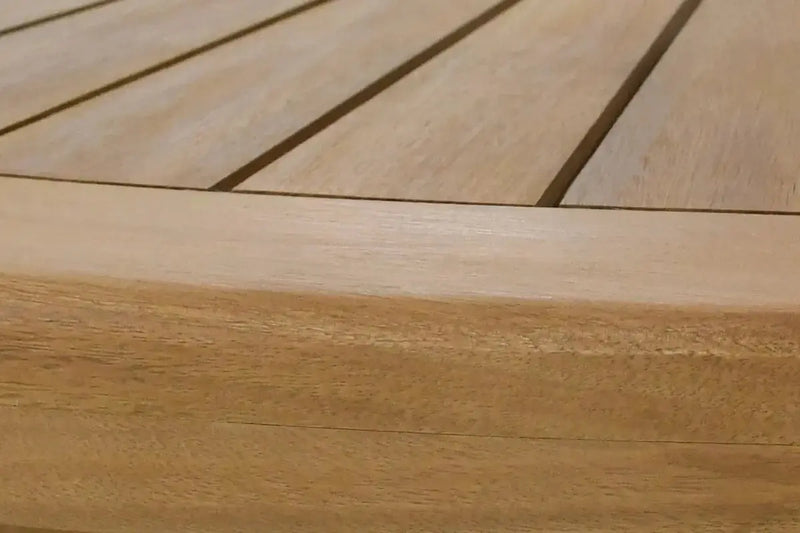 Cargue la imagen en el visor de la galería, Mesa de Comedor Redonda 1.8 M para Exterior e Interior estilo redonda Color Natural SUN -HUC280951