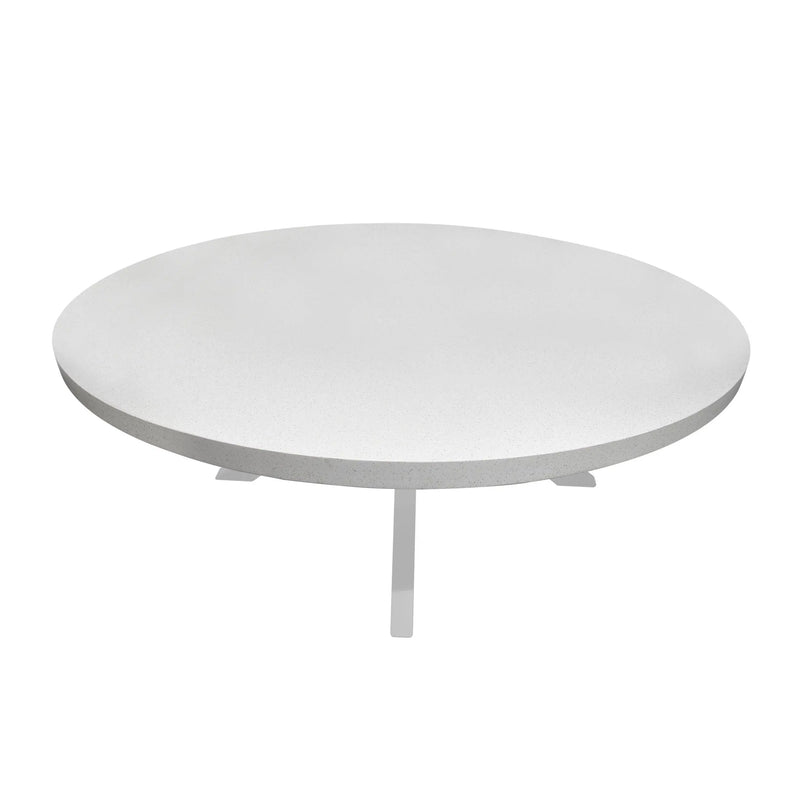 Cargue la imagen en el visor de la galería, Mesa de Comedor para exterior estilo redonda 1.5 Color Blanco RIFT- 60915