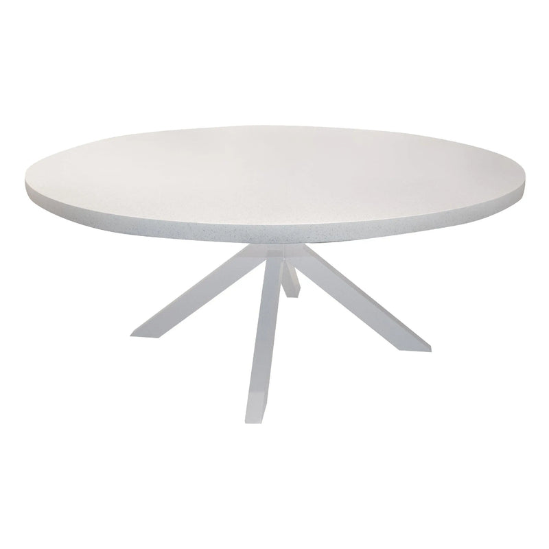 Cargue la imagen en el visor de la galería, Mesa de Comedor Redonda 1.7 M para exterior estilo redonda Color Blanco RIFT- 61499