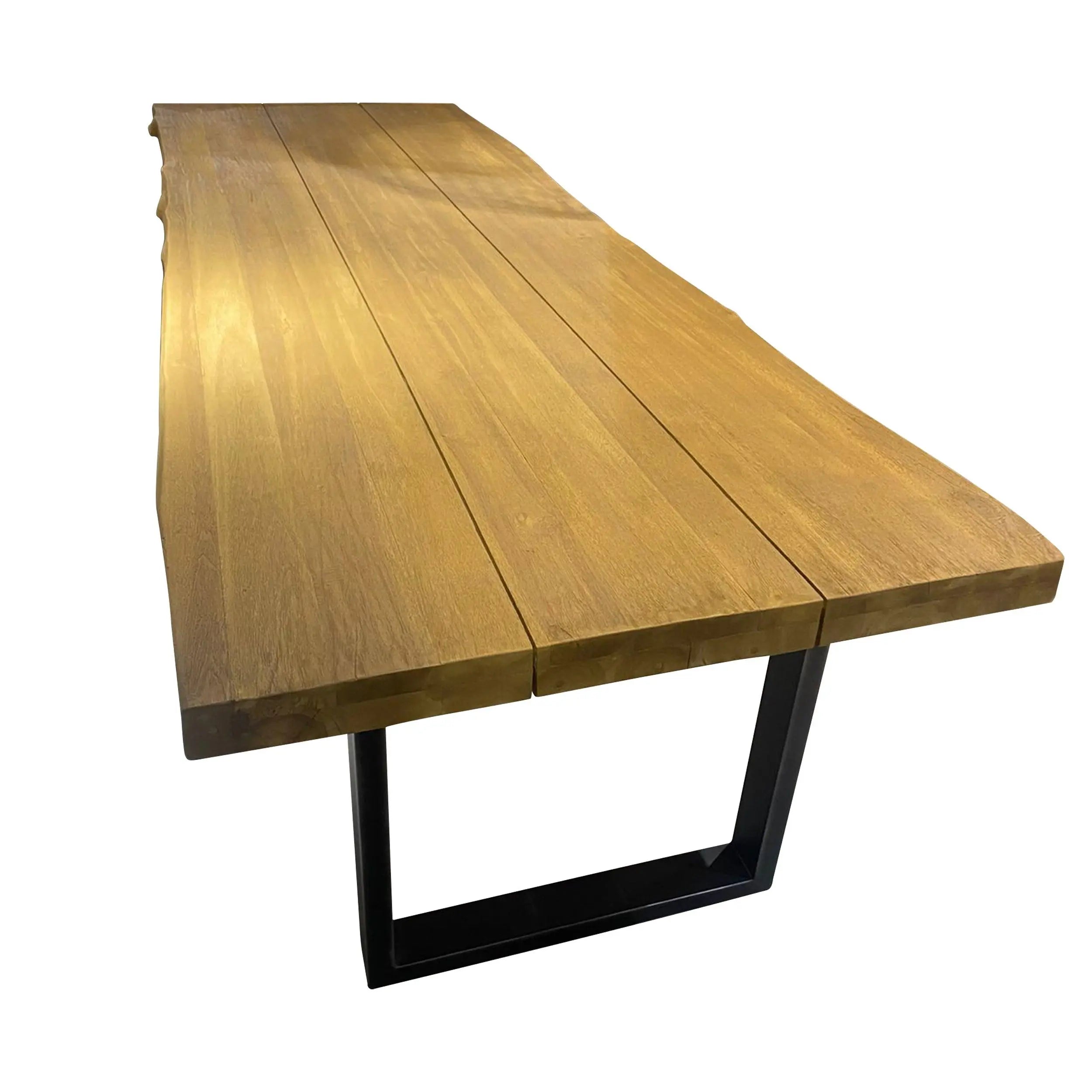 Mesa madera 70x70 antracita y color natural M3840