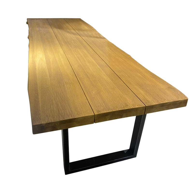 Cargue la imagen en el visor de la galería, Mesa de Comedor Rectangular 3 M para interior y exterior De Madera Teca Color Natural LYON -801753