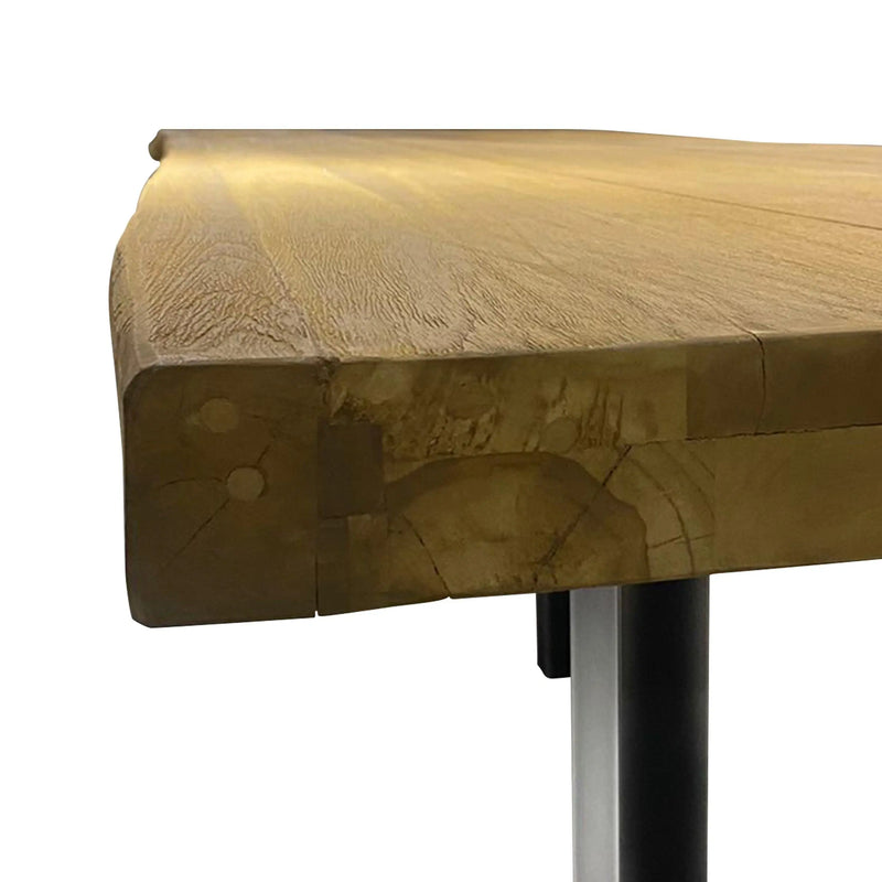 Cargue la imagen en el visor de la galería, Mesa de Comedor Rectangular 3 M para interior y exterior De Madera Teca Color Natural LYON -801753