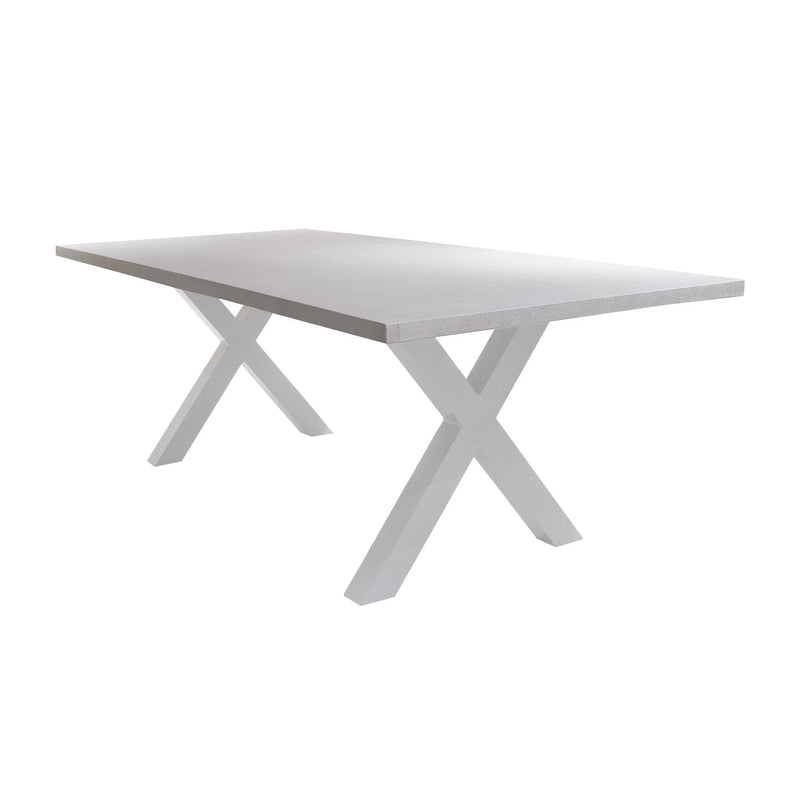 Cargue la imagen en el visor de la galería, Mesa de Comedor rectamgular 2.2*1 M para interior y exterior de Aluminio Color Blanco SWITCH-61492