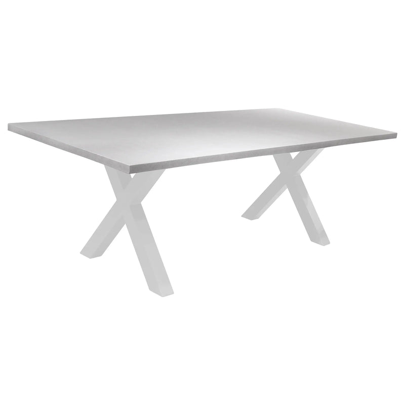Cargue la imagen en el visor de la galería, Mesa de Comedor rectamgular 2.2*1 M para interior y exterior de Aluminio Color Blanco SWITCH-61492