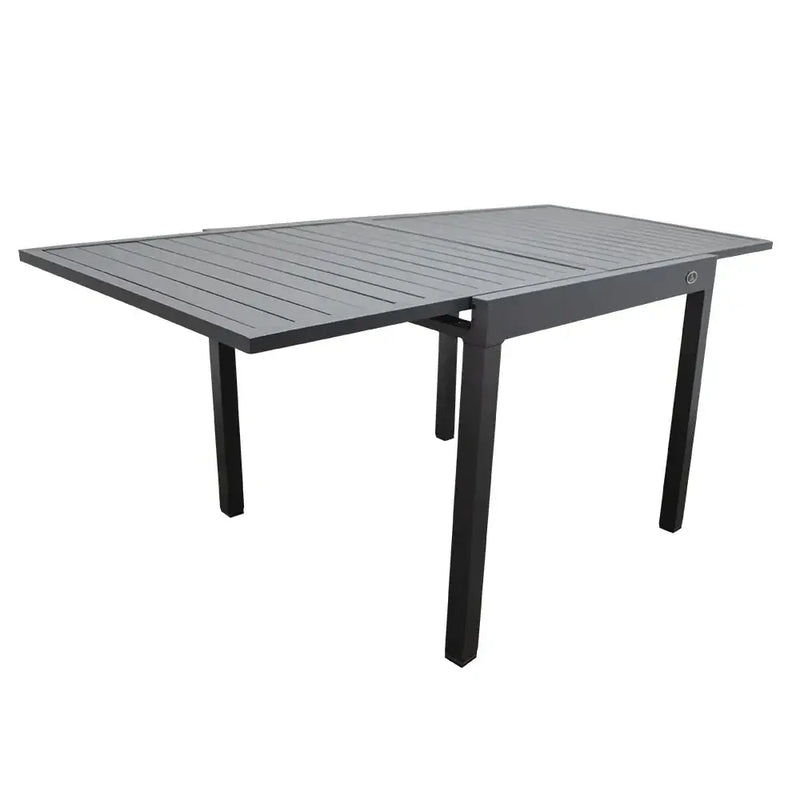 Cargue la imagen en el visor de la galería, Mesa de Comedor Expandible Baluteli 1.8 M para interior y exterior de Aluminio Color Carbon - HLT2