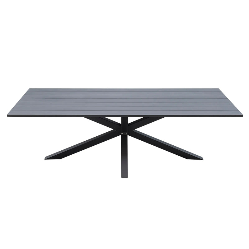 Cargue la imagen en el visor de la galería, Mesa de Comedor para interior y exterior de Aluminio Color Carbon VIENA-CT026-CHA CasaEaster