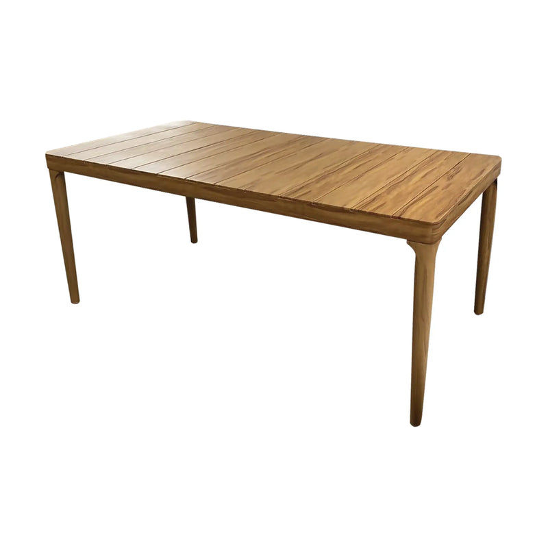 Cargue la imagen en el visor de la galería, Mesa de Comedor para interior y exterior de Aluminio Color Madera WOOD LOOK-GLAQ-335712-3831-KD CasaEaster