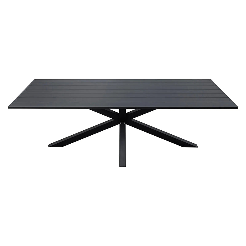 Cargue la imagen en el visor de la galería, Mesa de Comedor para interior y exterior de Aluminio Color Negra-VIENA CT026-NE CasaEaster