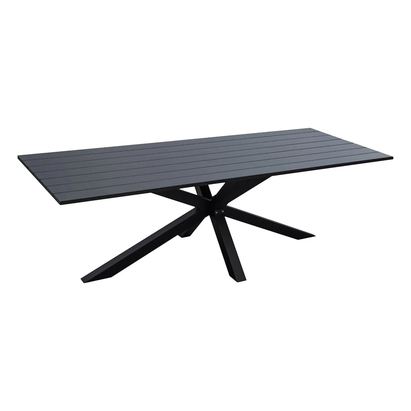 Cargue la imagen en el visor de la galería, Mesa de Comedor para interior y exterior de Aluminio Color Negra-VIENA CT026-NE CasaEaster