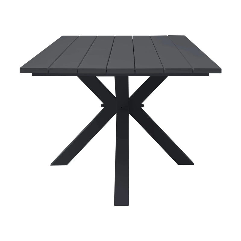 Cargue la imagen en el visor de la galería, Mesa de Comedor para interior y exterior de Aluminio Color Negra-VIENA CT026-NE CasaEaster