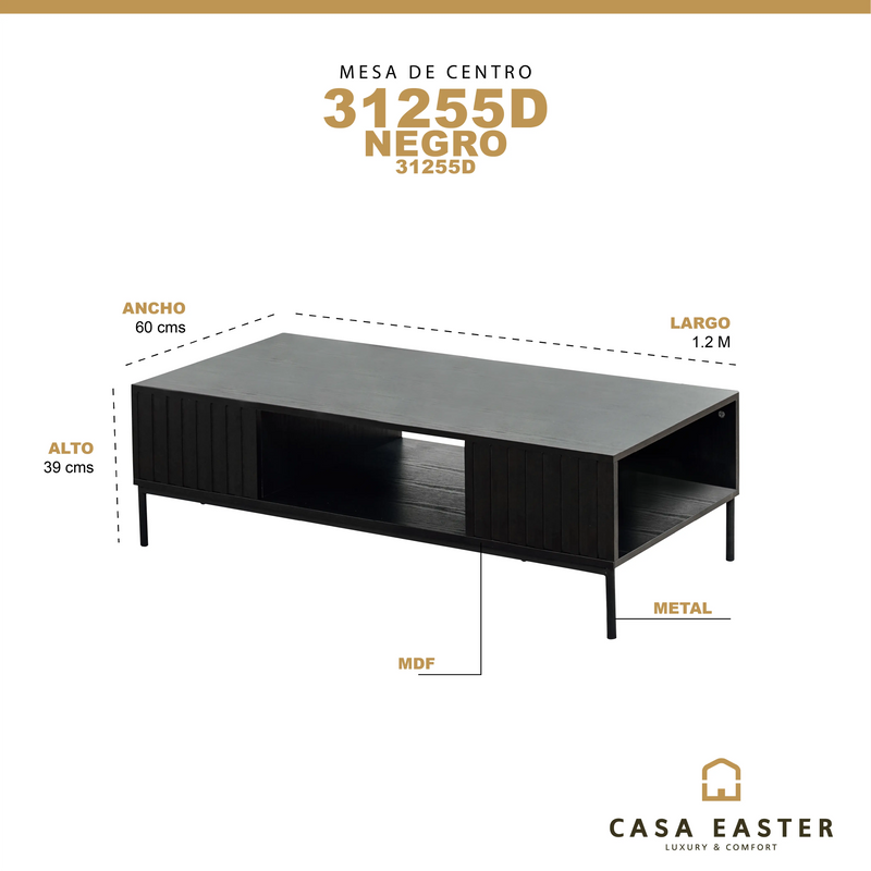 Cargue la imagen en el visor de la galería, Mesa de centro para cafe 31255D - 31255D CasaEaster