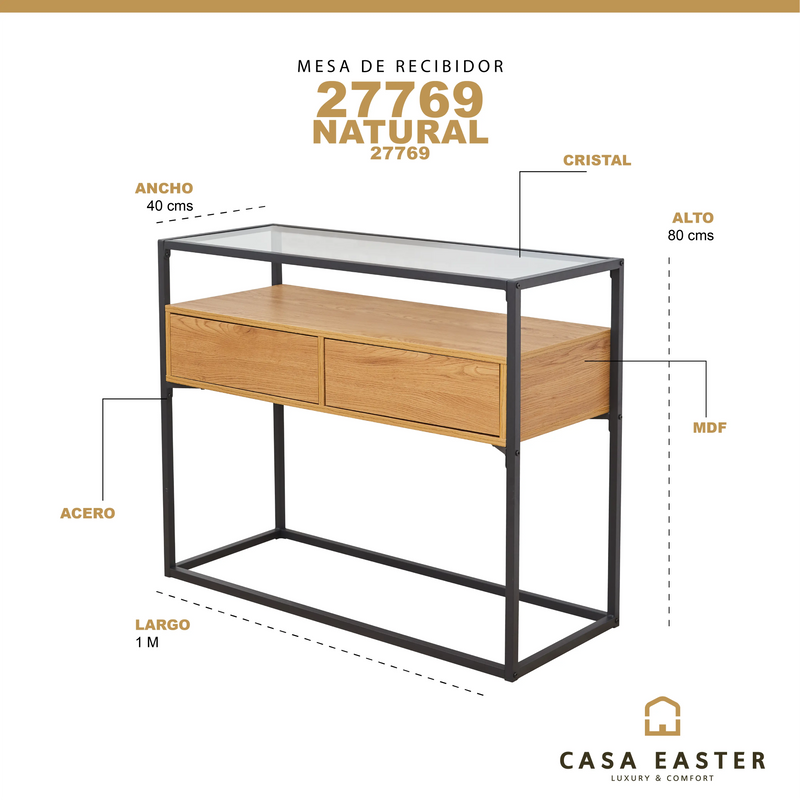 Cargue la imagen en el visor de la galería, Mesa de recibidor 27769 - 27769 CasaEaster