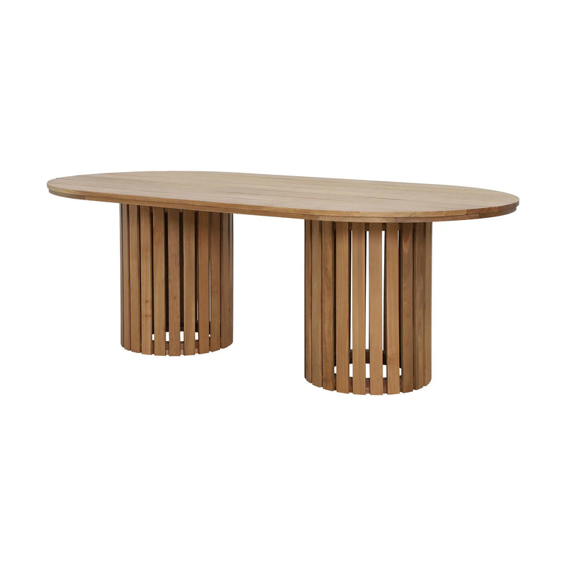 Cargue la imagen en el visor de la galería, Mesa madera Ovalada Bench 2.20*1.10 HUC29055 CasaEaster