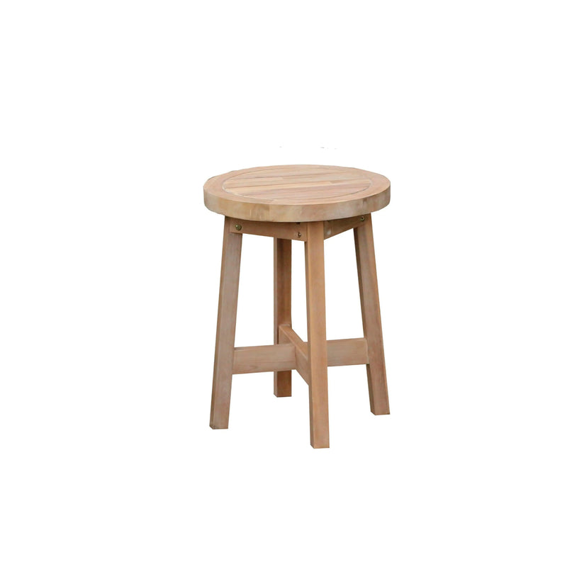 Cargue la imagen en el visor de la galería, Mesa para Exterior e Interior de Madera Teca Color Natural RIMINI BISTRO- 8187 CasaEaster