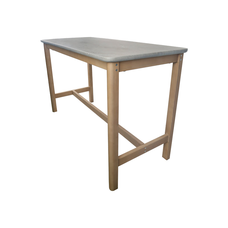 Cargue la imagen en el visor de la galería, Mesa Alta de Barra Talara 1.6 M de Madera Acacia color Gris - HUC38131-GR