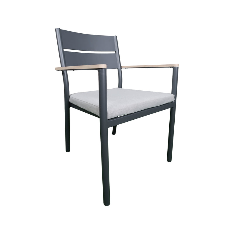 Cargue la imagen en el visor de la galería, Silla de Aluminio Naturala color carbón - GL3A211221