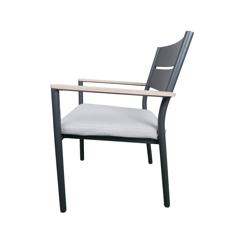 Cargue la imagen en el visor de la galería, Silla de Aluminio Naturala color carbón - GL3A211221