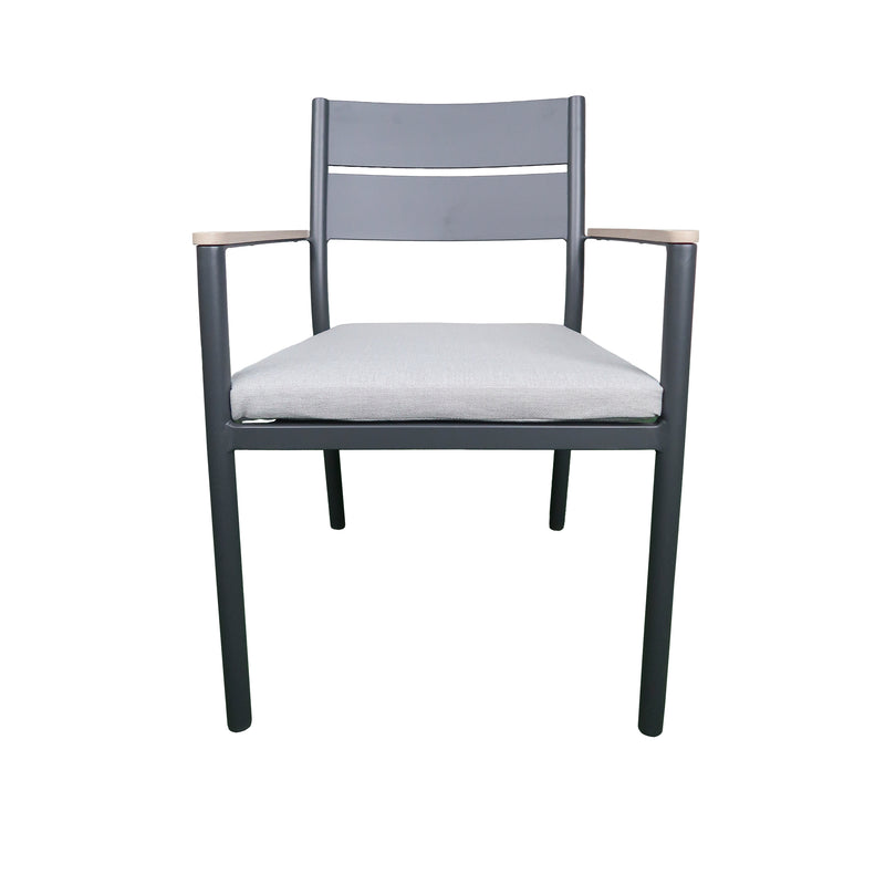 Cargue la imagen en el visor de la galería, Silla de Aluminio Naturala color carbón - GL3A211221