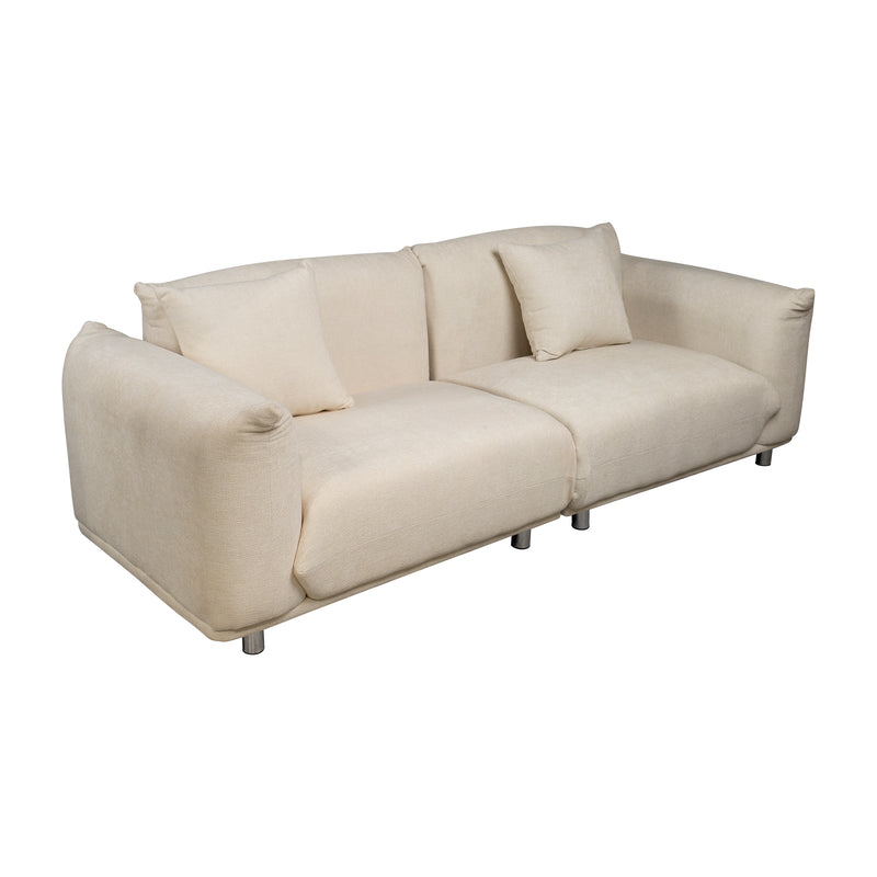 Cargue la imagen en el visor de la galería, Sofá Triple de Interior Neucler de 2 piezas color Beige - 762693