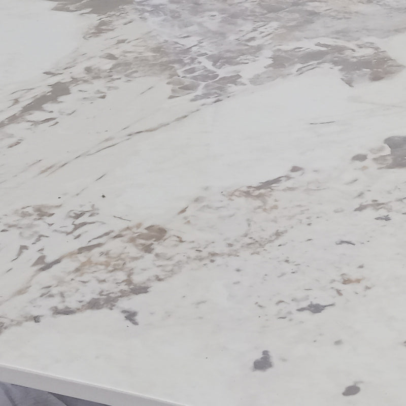 Cargue la imagen en el visor de la galería, Mesa de Centro de Interior Niken Ovalada Marmoleada 1.3 M - G13092