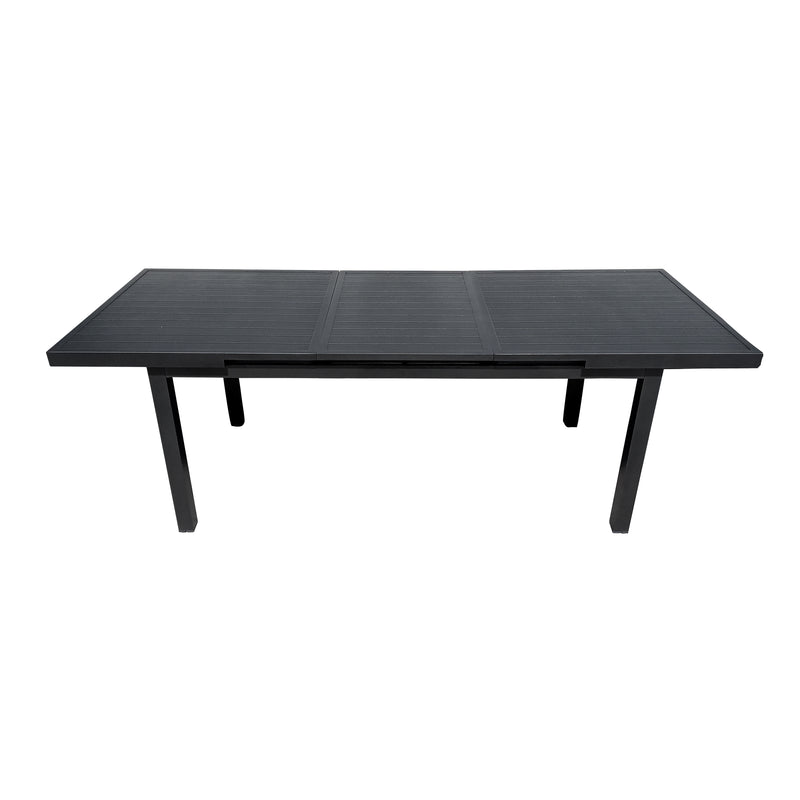 Cargue la imagen en el visor de la galería, Comedor Expandible de Aluminio Nikola Carbon 1.8 M / 2.4 M + 6 sillas sillas Koshem Carbon