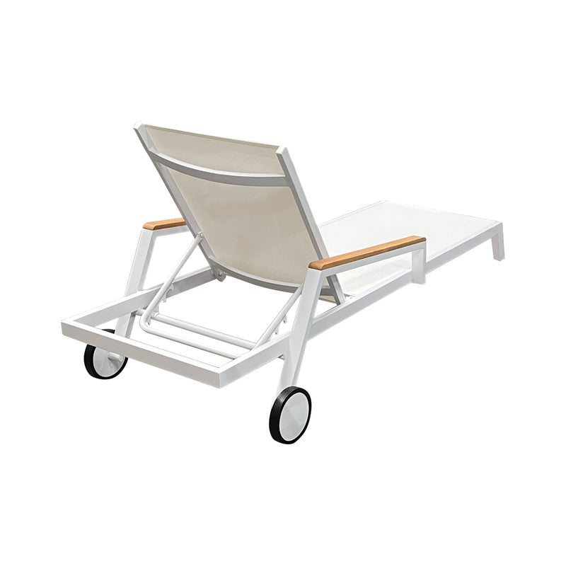 Cargue la imagen en el visor de la galería, Camastro para Exterior Color Blanco NIRIM - GF6326WH-NIRIM