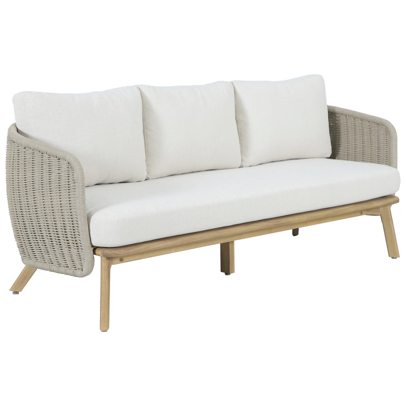 Load image into Gallery viewer, Set triple Norah de madera para exterior color natural - HUC