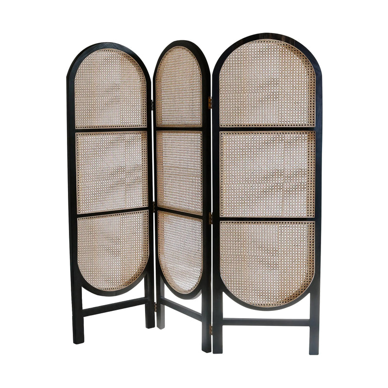 Cargue la imagen en el visor de la galería, Biombo Black/Natural BINTAG PARAVAN-124398