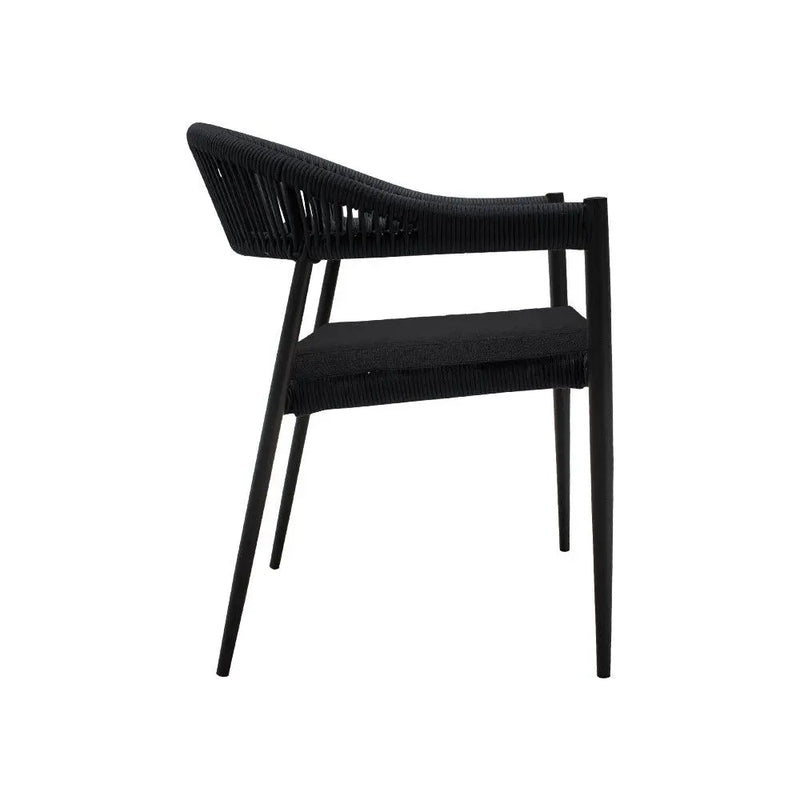 Cargue la imagen en el visor de la galería, Silla de Lazo para Exterior e Interior Color Gris/Negro MONA 3000-ZF002