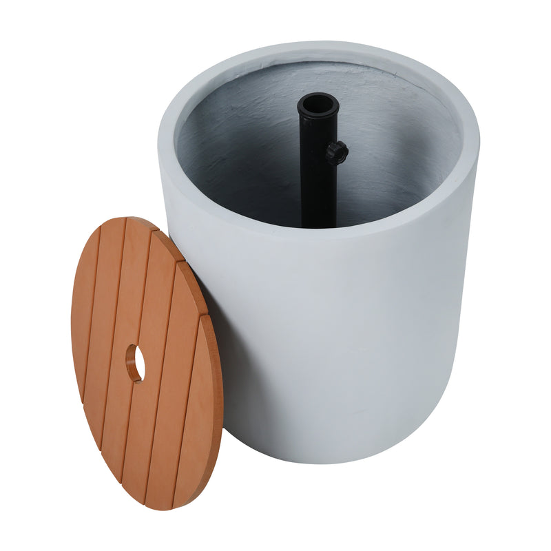 Cargue la imagen en el visor de la galería, Base para sombrilla Oleate color gris - 23975D