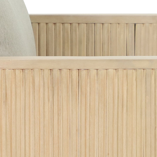 Silla de madera para interior y exterior Olympe color beige - HUC40898